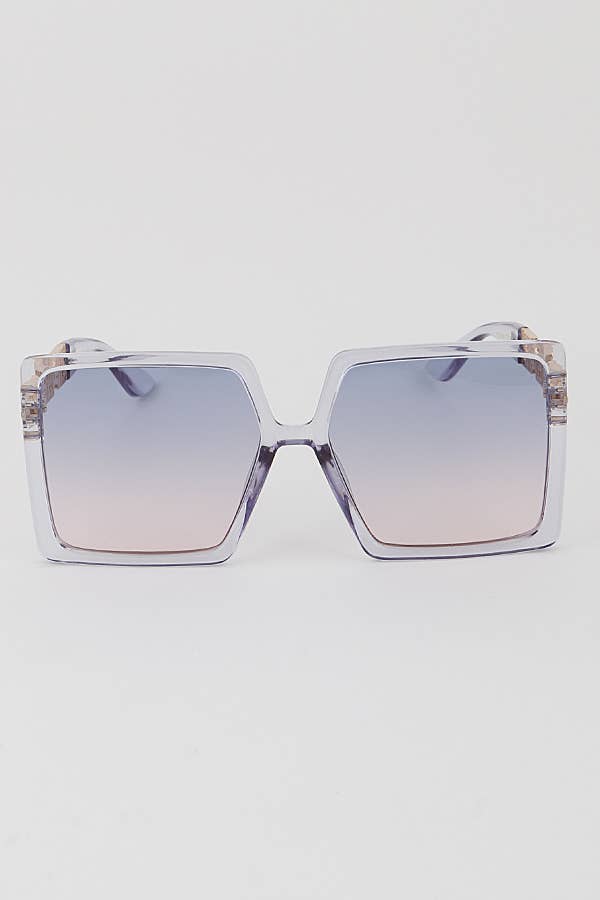 Greek Key Square Sunglasses