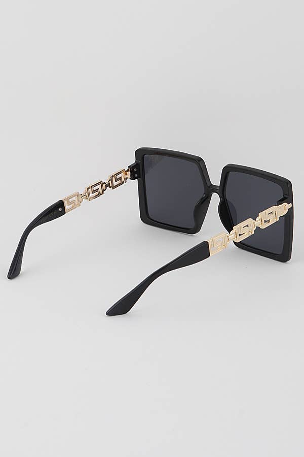 Greek Key Square Sunglasses