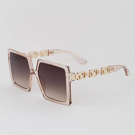 Greek Key Square Sunglasses