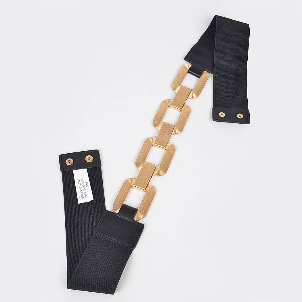 Faux Leather Multi Metal Buckle Plus Size Belt