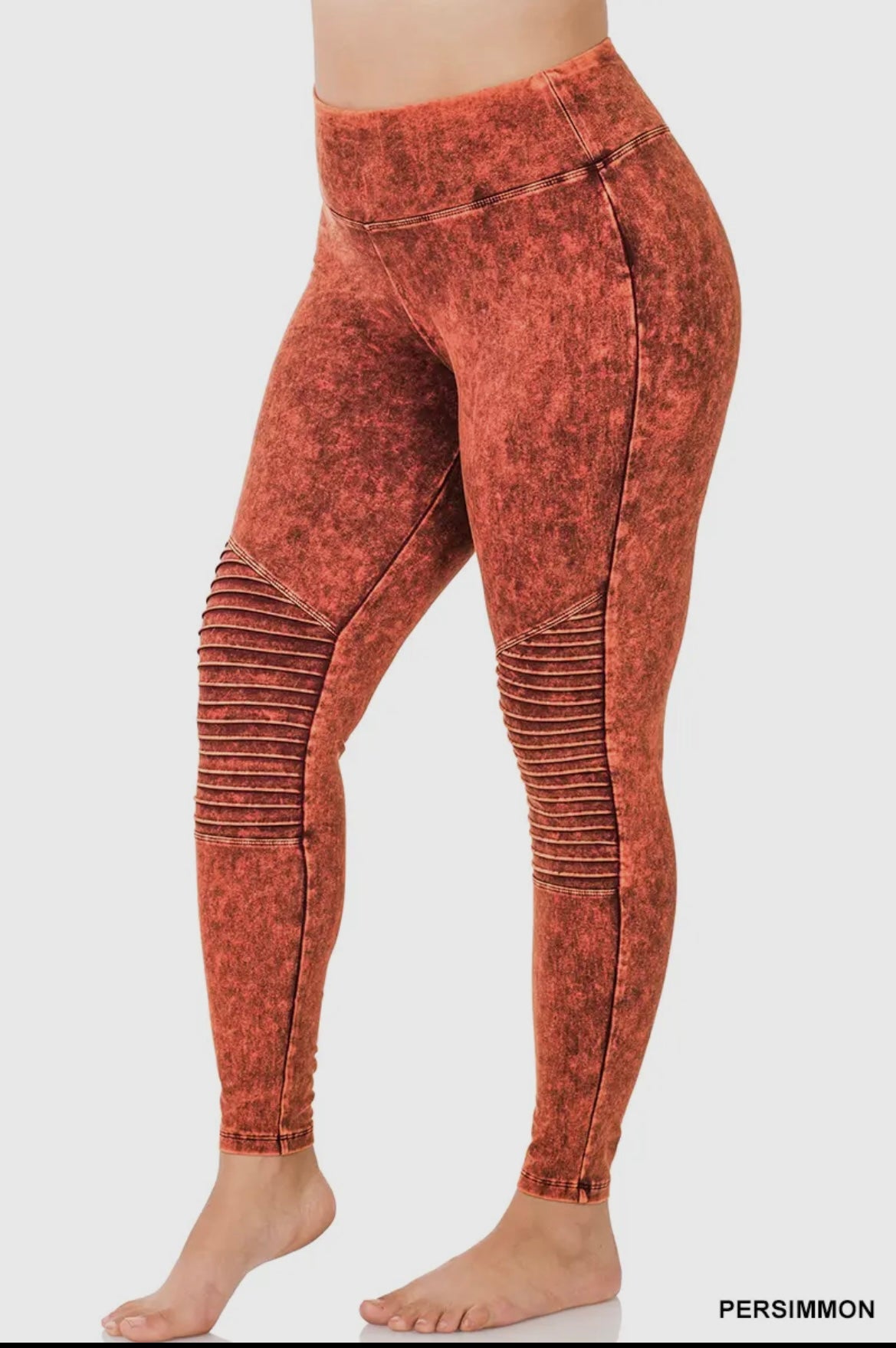 Mineral Washed Leggings (Golden Mustard)