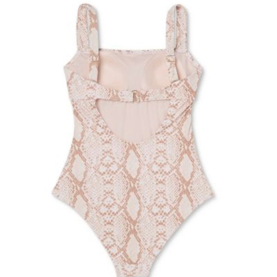 Snake Skin Print Swim Suit