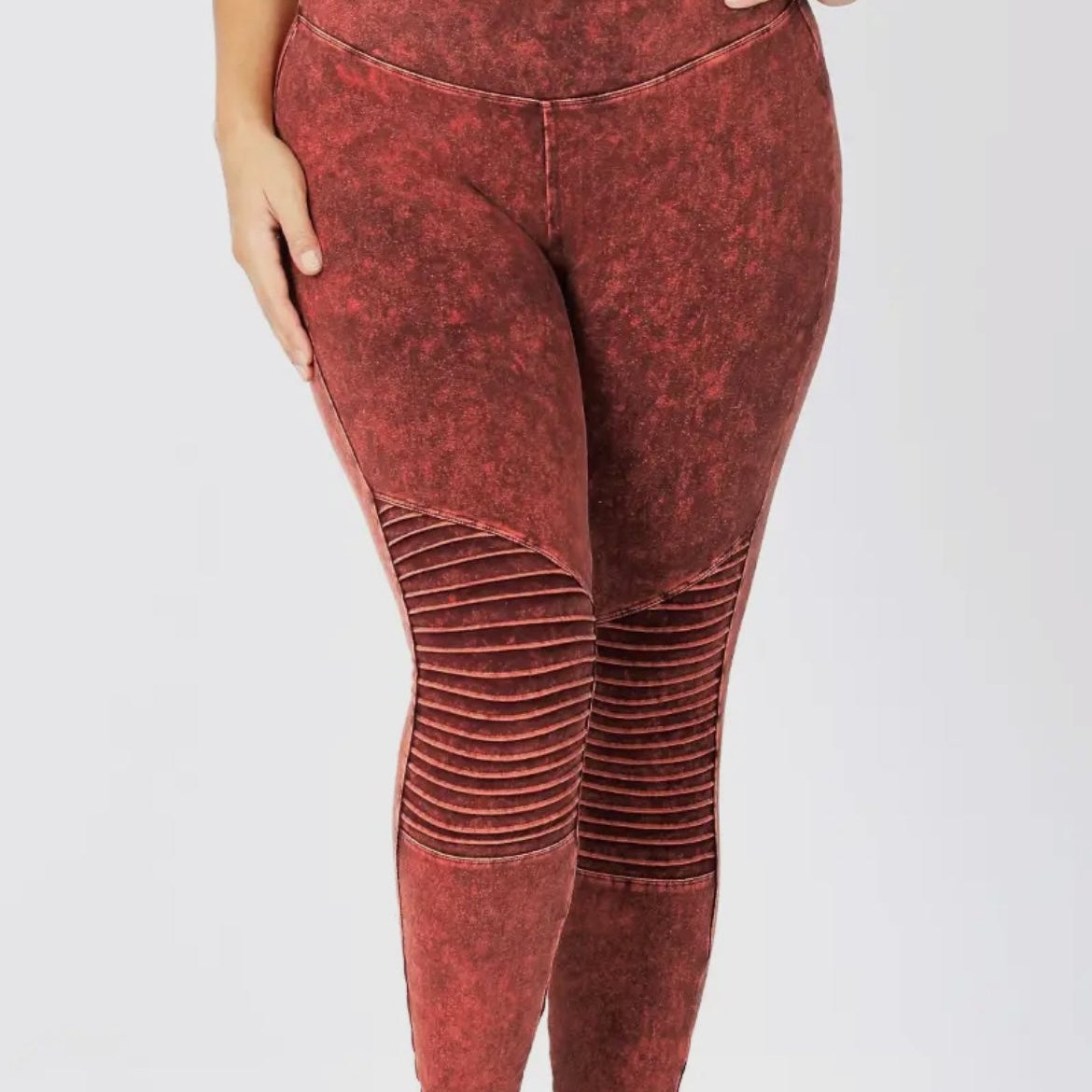 Mineral Washed Leggings (Golden Mustard)