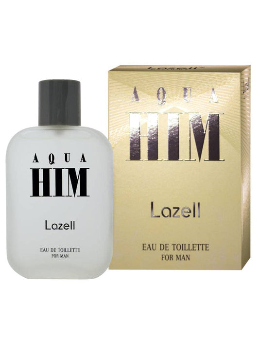 LAZELL AQUA HIM FOR MEN EDT 3.4 OZ 100 ML Perfume