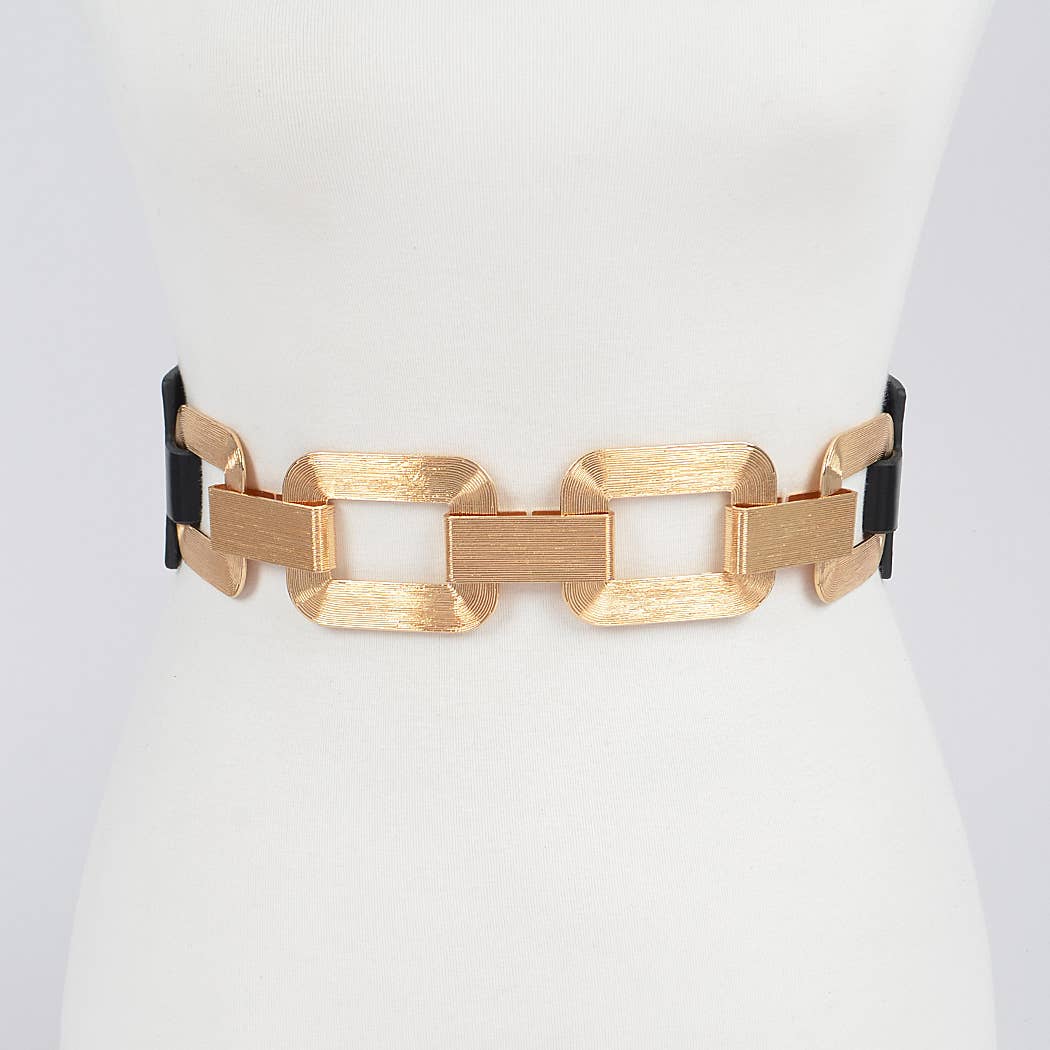 Faux Leather Multi Metal Buckle Plus Size Belt