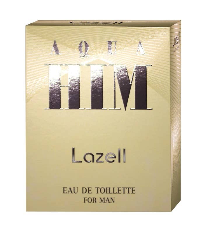 LAZELL AQUA HIM FOR MEN EDT 3.4 OZ 100 ML Perfume