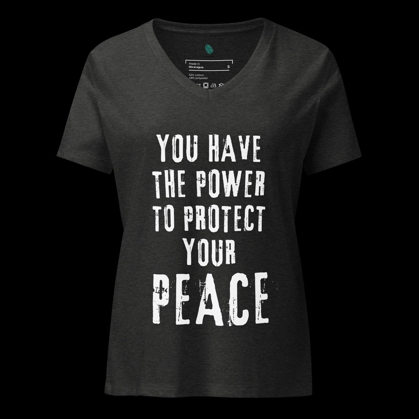 Protect Your Peace Women’s relaxed v-neck t-shirt