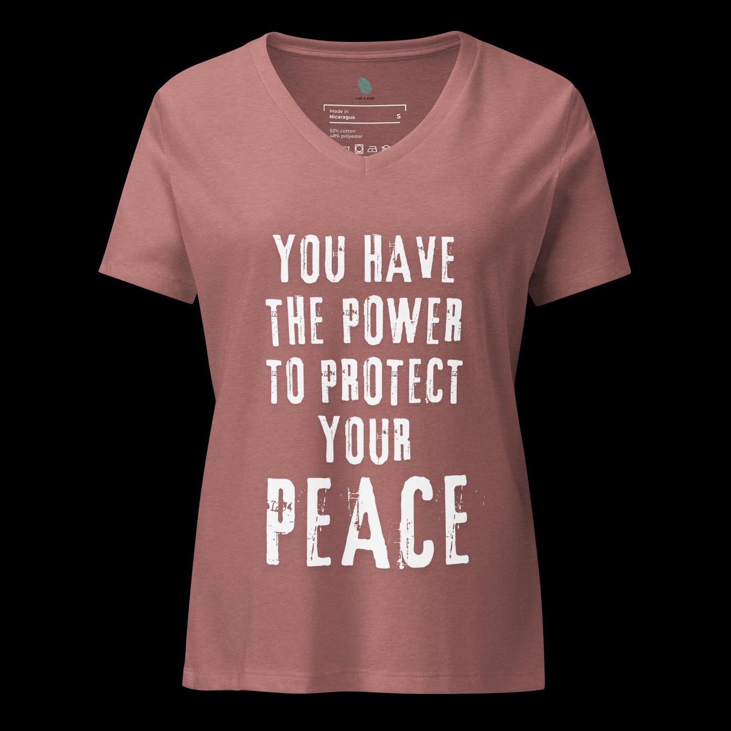 Protect Your Peace Women’s relaxed v-neck t-shirt