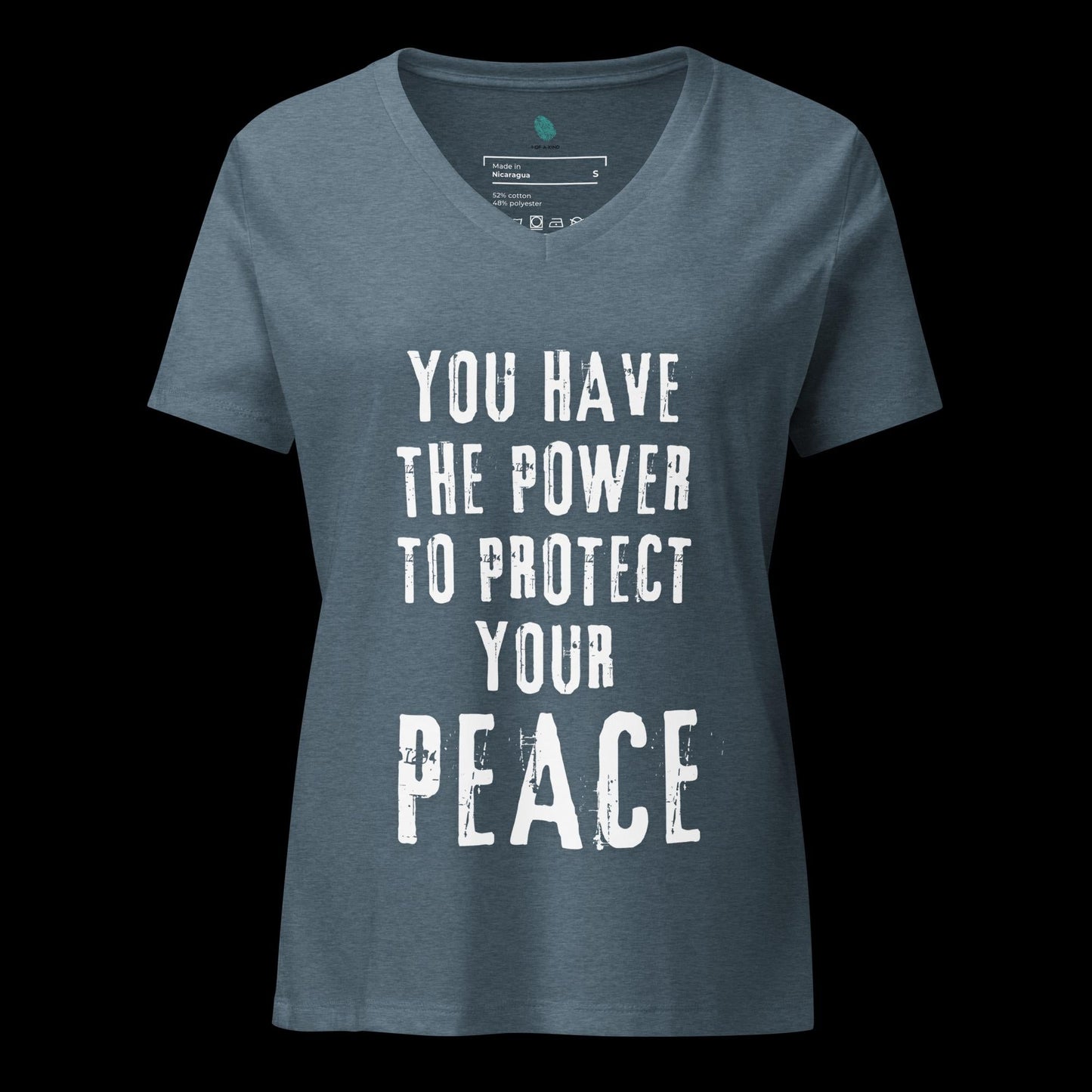 Protect Your Peace Women’s relaxed v-neck t-shirt